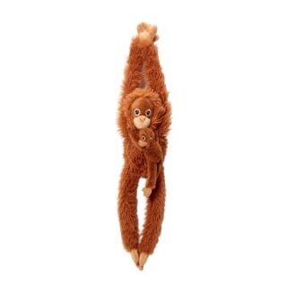 Hanging Orangutan with Baby Soft Toy