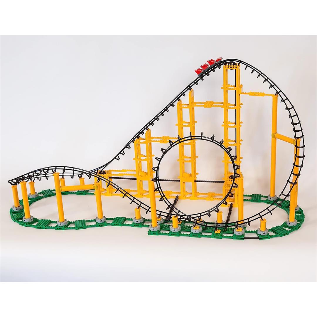 CDX Blocks: Sidewinder - 825 Pieces, Building Brick Set, Gravity Powered Looping Coaster Model, Promotes STEM Learning - Image 3