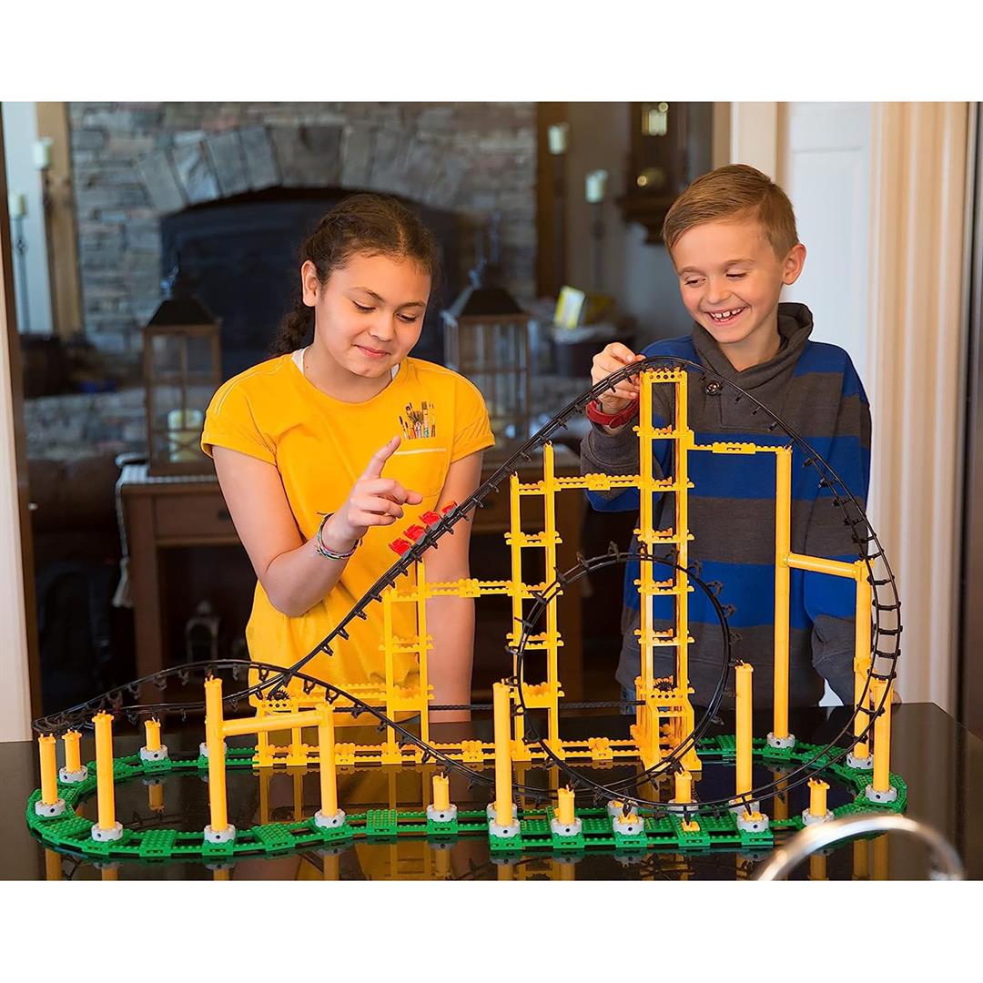 CDX Blocks: Sidewinder - 825 Pieces, Building Brick Set, Gravity Powered Looping Coaster Model, Promotes STEM Learning - Image 4