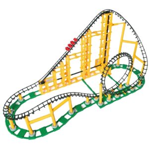 CDX Blocks: Sidewinder - 825 Pieces, Building Brick Set, Gravity Powered Looping Coaster Model, Promotes STEM Learning