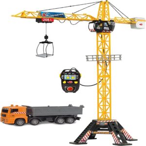 Dickie Toys Remote Control Mega Crane Set with Truck