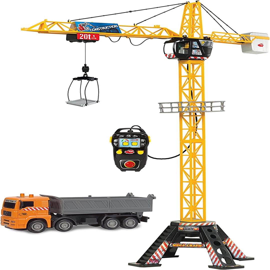 Dickie Toys Remote Control Mega Crane Set with Truck