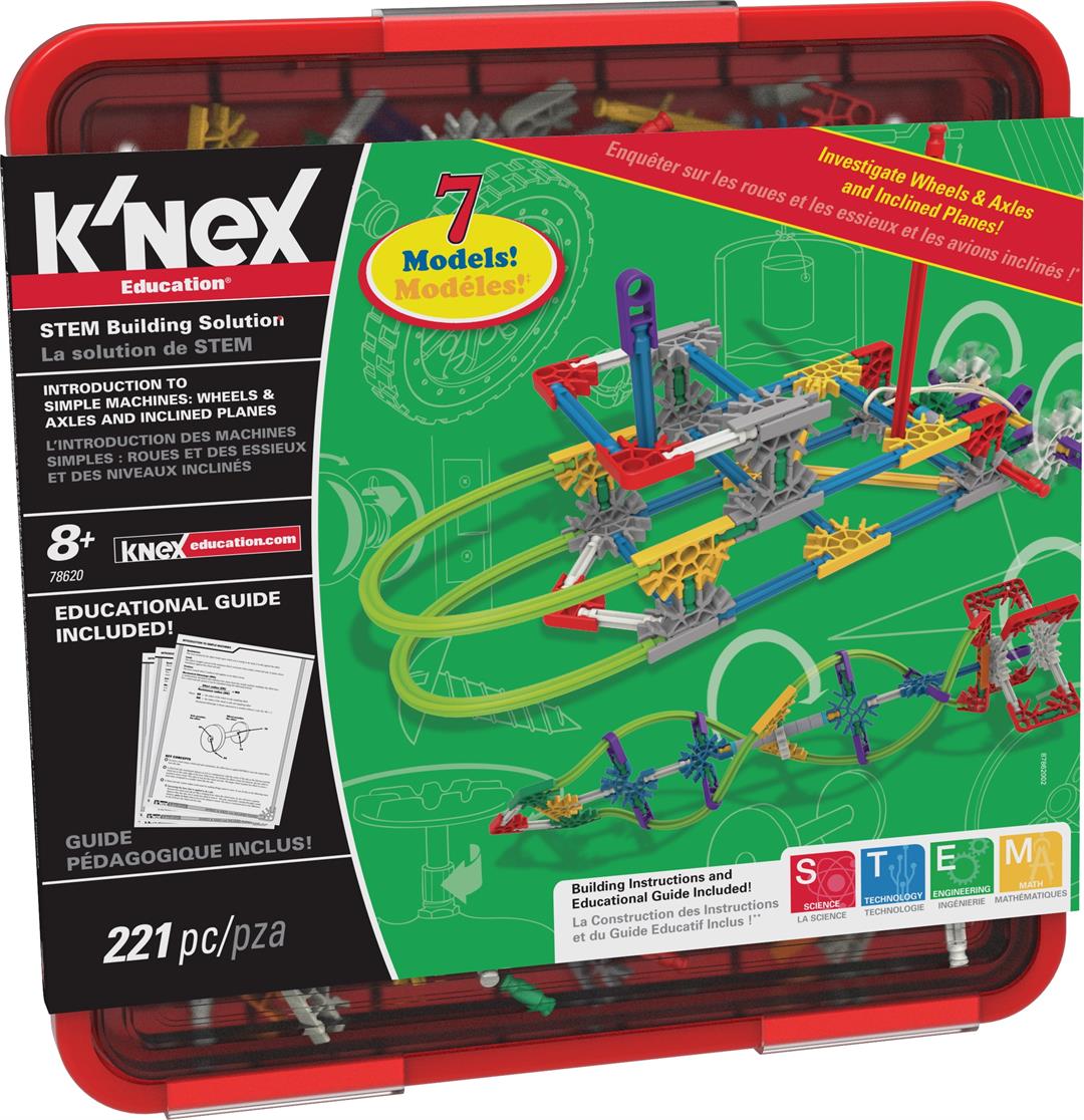 K'NEX Education Intro to Simple Machines: Wheels, Axles, & Inclined Planes Set
