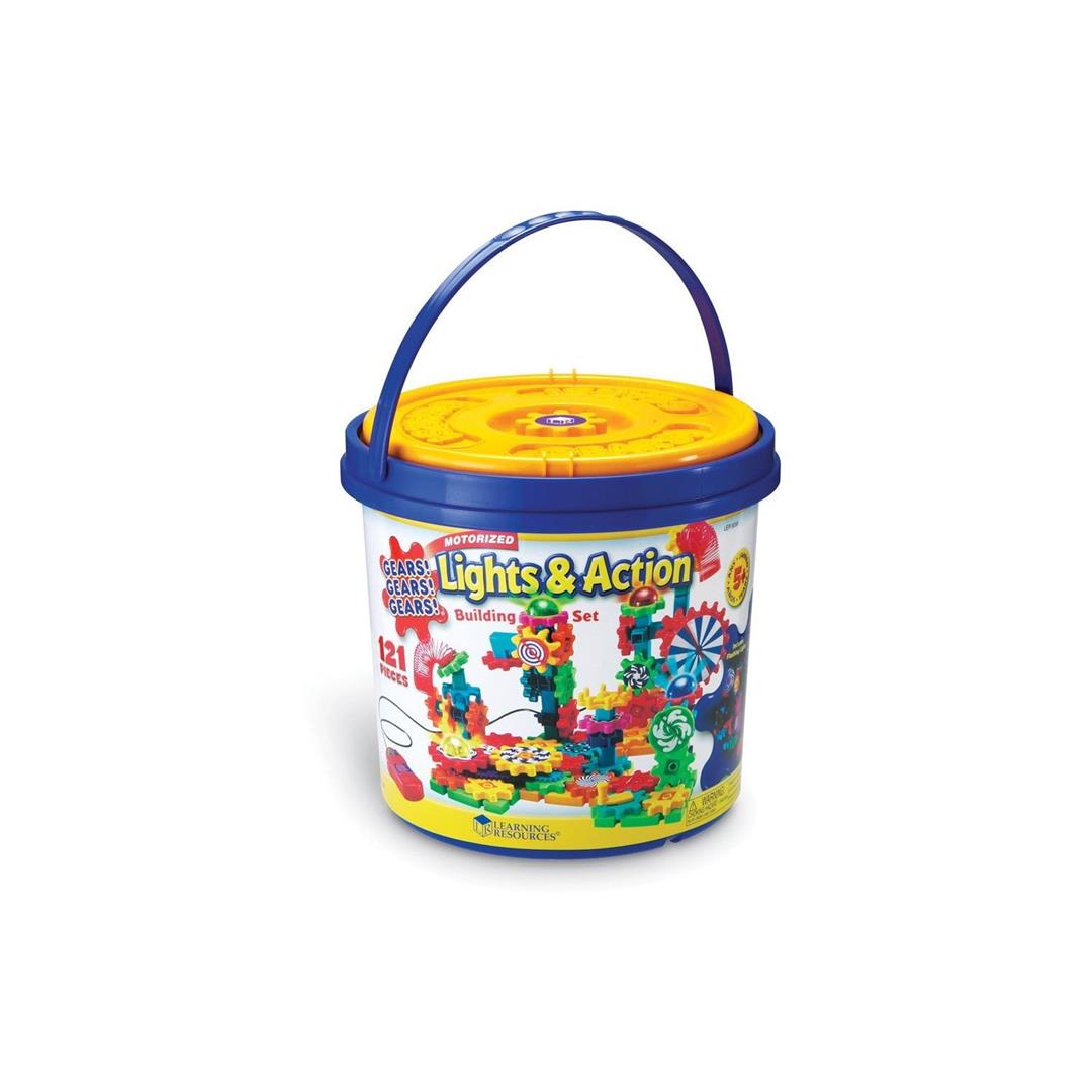 Learning Resources Gears! Gears! Gears! Lights & Action Building Toy Set Ages 5+ Year Old - Image 3