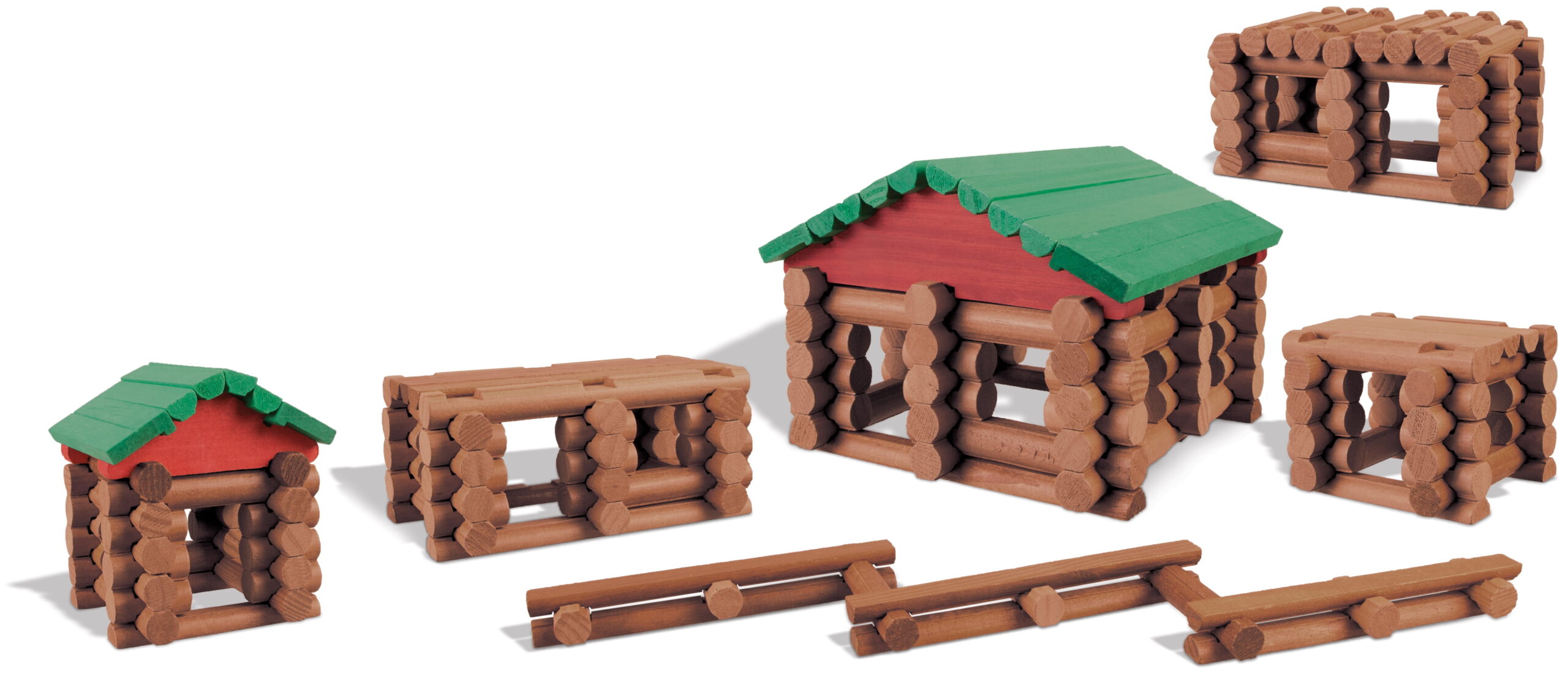LINCOLN LOGS - Collector's Edition Village - 327 All Wood Pieces - Collectible Tin - Image 5