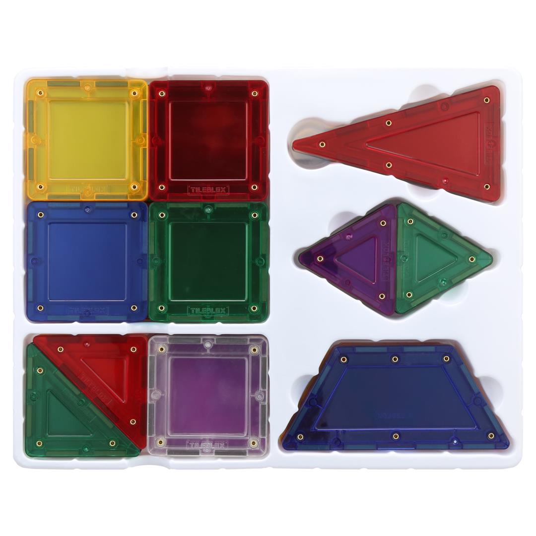 Tileblox Rainbow Multicolor Magnetic Tiles 42 Pieces - Image 7