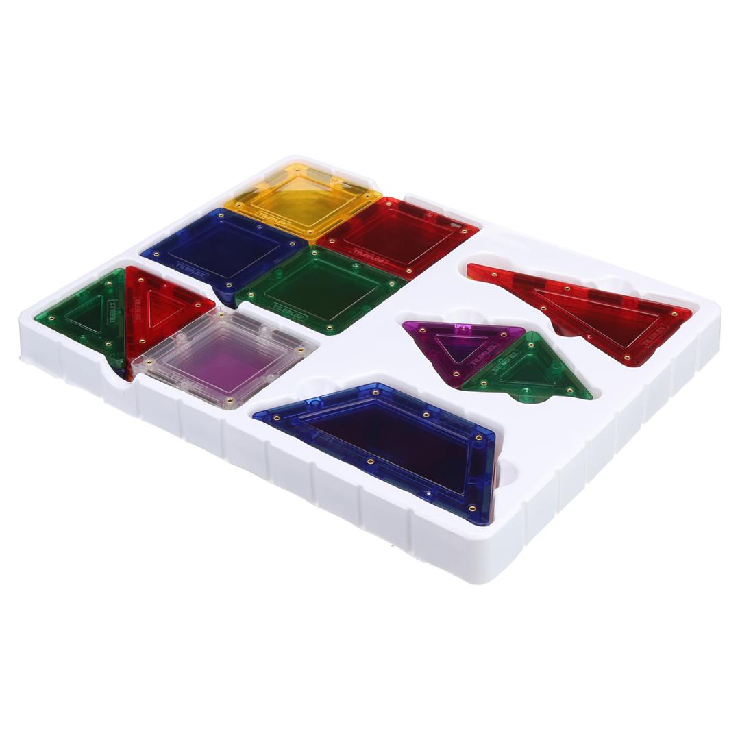 Tileblox Rainbow Multicolor Magnetic Tiles 42 Pieces - Image 9